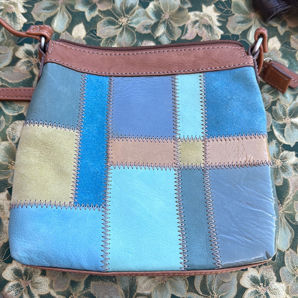 Fossil Patchwork Leather Crossbody - image 1